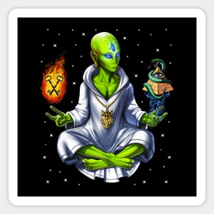 Alien Illuminati Conspiracy Sticker